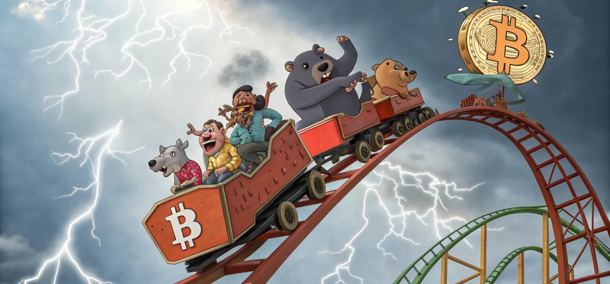 Суточные резкие колебания Биткойна и реакция рынка